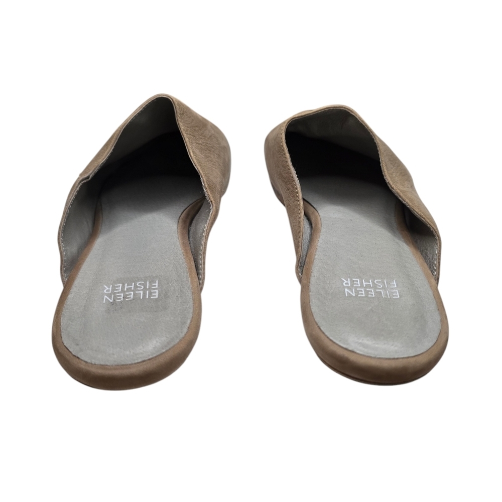 Eileen Fisher Tan Slide On Mules 8 - Picture 6 of 7